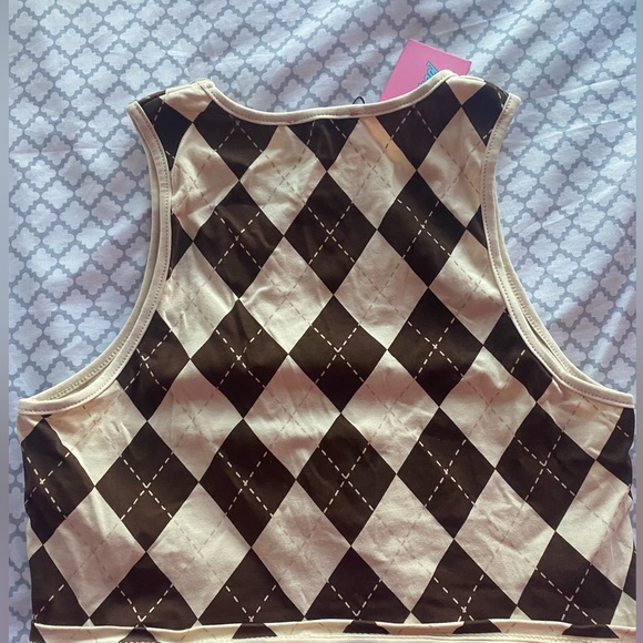 brand new edikted argyle tank with the tag! - Picture 2 of 3